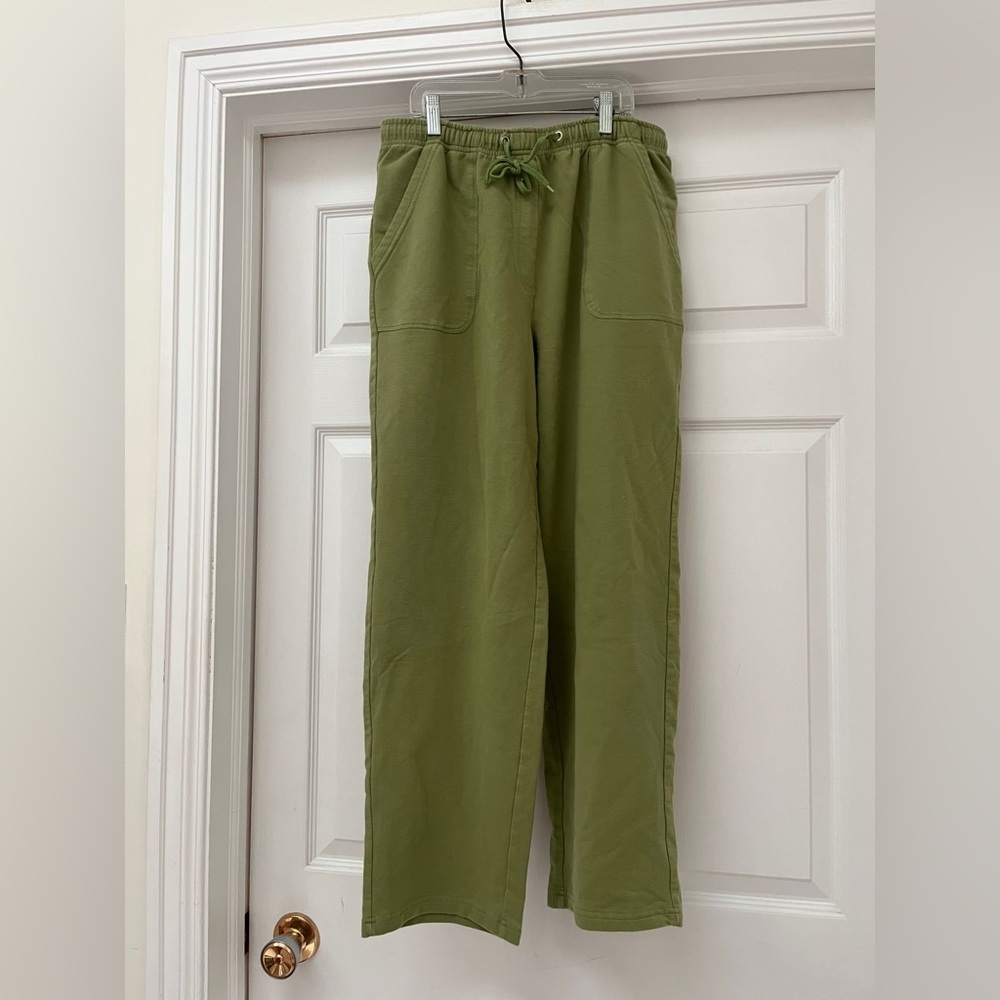 Ladies Olive Green Casual Pants/sweatpants M(P)